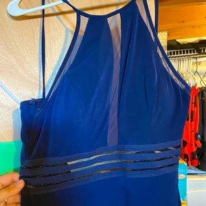 Navy blue prom dress